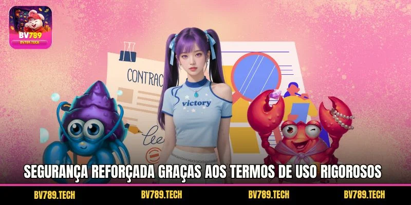 Segurança reforçada graças aos termos de uso rigorosos